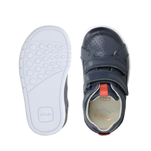 Clarks Boys Emery Walk Toddler Casual Shoes Navy | CA-5801673